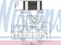 Termoflot / radiator ulei CITROËN C-ELYSEE (2012 - 2016) NISSENS 90717
