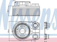 Termoflot radiator ulei DACIA DOKKER Express NISSENS 90705