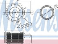 Termoflot / radiator ulei DACIA LOGAN MCV (KS_) (2007 - 2016) NISSENS 90669