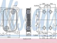 Termoflot radiator ulei FIAT PANDA (169) NISSENS 90700