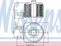 Termoflot radiator ulei FIAT SCUDO caroserie (220L) NISSENS 90603