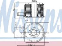 Termoflot radiator ulei FIAT SCUDO Combinato (220P) NISSENS 90603