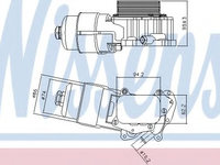 Termoflot / radiator ulei FORD FUSION (JU_) (2002 - 2012) NISSENS 90703
