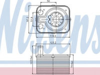 Termoflot / radiator ulei FORD GALAXY (WGR) (1995 - 2006) NISSENS 90655