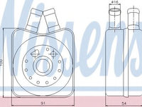 Termoflot / radiator ulei FORD GALAXY (WGR) (1995 - 2006) NISSENS 90607