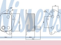 Termoflot / radiator ulei KIA CEE'D SW (ED) (2007 - 2012) NISSENS 90721