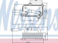 Termoflot radiator ulei MERCEDES-BENZ C-CLASS (W202) NISSENS 90599