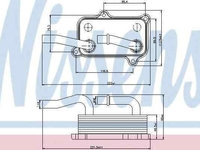 Termoflot radiator ulei MERCEDES-BENZ E-CLASS (W211) NISSENS 90599