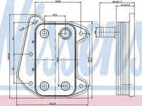 Termoflot radiator ulei MERCEDES-BENZ SPRINTER 3,5-t caroserie (906) NISSENS 90622