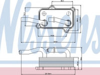 Termoflot / radiator ulei MERCEDES VITO / MIXTO caroserie (W639) (2003 - 2016) NISSENS 90599