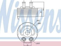Termoflot radiator ulei NISSAN PICK UP (D22) NISSENS 90719
