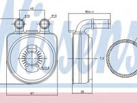 Termoflot / radiator ulei PEUGEOT 307 CC (3B) (2003 - 2016) NISSENS 90650