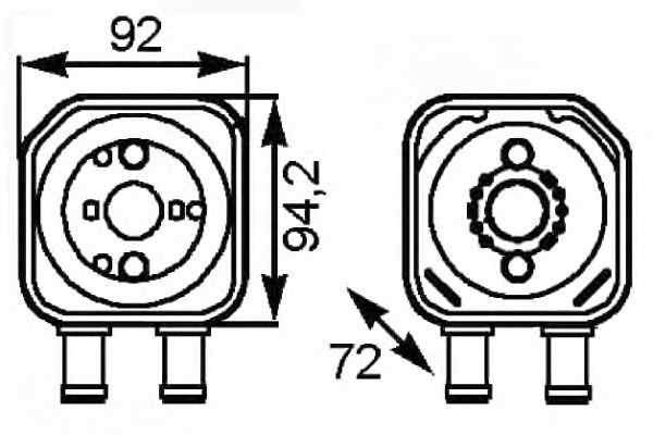Termoflot radiator ulei VW EOS (1F7 1F8) NRF 31179