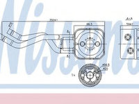 Termoflot / radiator ulei VW LUPO (6X1, 6E1) (1998 - 2005) NISSENS 90685