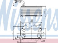 Termoflot / radiator ulei VW POLO (6R, 6C) (2009 - 2016) NISSENS 90660