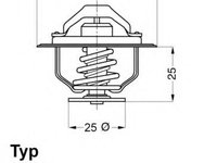 Termostat FIAT DUCATO platou / sasiu (290) (1989 - 1994) WAHLER 4174.82D