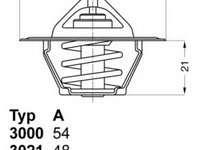 Termostat lichid racire 3000 83 WAHLER pentru Alfa romeo Giulia Chevrolet Camaro Chevrolet Caprice Chevrolet Corvette Chevrolet Monte