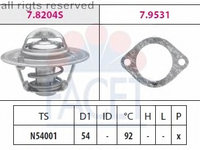 Termostat lichid racire 7 8204 FACET pentru Ford Fiesta Ford Courier Ford Escort Ford Orion Ford Verona Mazda 121 Mazda Soho Ford Ka
