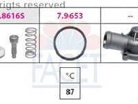 Termostat lichid racire 7 8617K FACET pentru Seat Ibiza Skoda Fabia Seat Cordoba Vw Touran Audi A3 Vw Golf Vw Rabbit Skoda Laura Skoda Octavia Vw Passat Vw Fox Vw Jetta Vw Vento Vw Eos Skoda Praktik Skoda Roomster Vw Polo