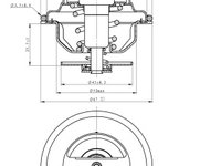 Termostat lichid racire 725103 NRF pentru Mercedes-benz Vario