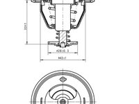 Termostat lichid racire 725131 NRF pentru Mitsubishi Coltrodeo Mitsubishi L Mitsubishi Strada Mitsubishi Triton