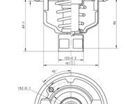 Termostat lichid racire 725142 NRF pentru Nissan Patrol Nissan Pathfinder