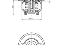 Termostat lichid racire 725205 NRF pentru Opel Antara Chevrolet Captiva Opel Insignia Opel Zafira Alfa romeo Brera Alfa romeo 159 Alfa romeo Spider Opel Astra