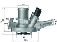 Termostat,lichid racire ALFA ROMEO GIULIETTA (940) (2010 - 2016) MAHLE ORIGINAL TI 151 80 piesa NOUA