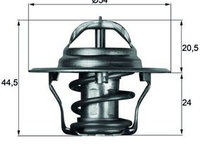 TERMOSTAT LICHID RACIRE ASTON MARTIN DB7 Volante 3.2 340cp MAHLE TX 4 83D 1996 1997 1998 1999 2000 2001 2002 2003