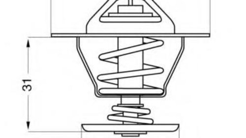 Termostat,lichid racire AUDI 90 (8C, B4), VW 