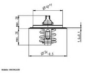 Termostat,lichid racire AUDI A4 (8K2, B8) (2007 - 2015) WAHLER 410396.82D