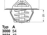 Termostat lichid racire AUDI TT Roadster 8N9 WAHLER WH 3141.87D