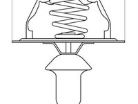 Termostat,lichid racire BorgWarner (Wahler) 4447.80D