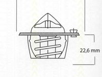 Termostat lichid racire CHRYSLER NEON PL TRISCAN 862010388