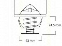 Termostat lichid racire CHRYSLER VOYAGER III GS TRISCAN 86202682