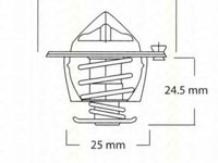 Termostat,lichid racire Citroen RELAY bus (230P), FIAT DUCATO caroserie (230L), PEUGEOT BOXER bus (230P) - TRISCAN 8620 9991