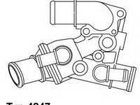 Termostat,lichid racire FIAT FIORINO caroserie (146), FIAT FIORINO Pick up (146) - WAHLER 4247.80D