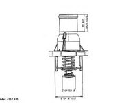 Termostat,lichid racire FIAT STILO (192) (2001 - 2010) WAHLER 4357.92D