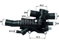 Termostat lichid racire FORD FOCUS C-MAX - Cod intern: W20166203 - LIVRARE DIN STOC in 24 ore!!!