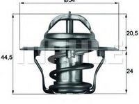 Termostat,lichid racire FORD GRANADA (GGTL, GGFL), ROVER 2000-3500 hatchback (SD1), ROVER 400 (XW) - BEHR TX 4 87D