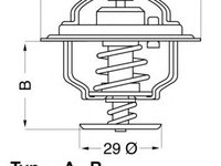 Termostat lichid racire FORD TRANSIT 2,5D 85- 88C - OEM-WAHLER: 4126.88|4126.88 - W02355773 - LIVRARE DIN STOC in 24 ore!!!