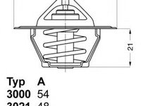 Termostat lichid racire JEEP CHEROKEE (XJ) - OEM - WAHLER: 3000.83 - W02210502 - LIVRARE DIN STOC in 24 ore!!!