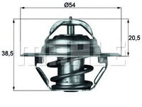 Termostat lichid racire JEEP GRAND CHEROKEE   (ZJ) - OEM - MAHLE ORIGINAL: TX383D|TX 3 83D - Cod intern: W02133142 - LIVRARE DIN STOC in 24 ore!!!