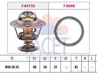 Termostat lichid racire KIA 82C 1,0/1,1 PICANTO 04- - OEM-FACET: 7.8415|1-880-415 - 7.8415 - LIVRARE DIN STOC in 24 ore!!!