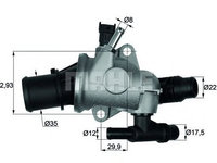 Termostat lichid racire LANCIA DELTA III (844) - OEM - MAHLE ORIGINAL: TI15288|TI 152 88 - Cod intern: W02069050 - LIVRARE DIN STOC in 24 ore!!!