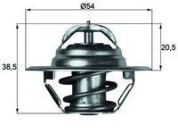 Termostat,lichid racire MAHLE TX 3 87D