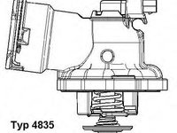 Termostat,lichid racire MERCEDES-BENZ E-CLASS limuzina (W211), MERCEDES-BENZ CLK (C209), MERCEDES-BENZ E-CLASS T-Model (S211) - WAHLER 4835.87D