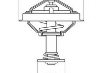 Termostat,lichid racire MERCEDES-BENZ limuzina (W124), MERCEDES-BENZ S-CLASS limuzina (W126), MERCEDES-BENZ S-CLASS cupe (C126) - WAHLER 4137.80D