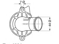 Termostat,lichid racire MERCEDES-BENZ SL (R129), MERCEDES-BENZ G-CLASS (W463), MERCEDES-BENZ C-CLASS limuzina (W202) - WAHLER 4281.87D