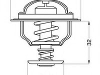 Termostat,lichid racire MITSUBISHI DELICA bus (LO3_P/G, L0_2P), MITSUBISHI GALANT Mk III (E1_A), MITSUBISHI L300 EXPRESS caroserie (L03_P, SA, SB, SC,